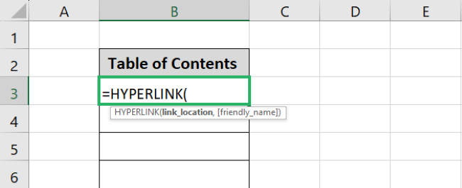 Entering hyperlink function after launch excel 