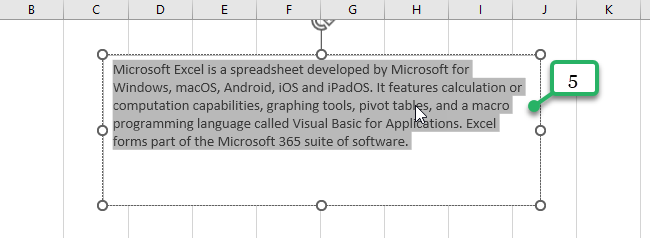 10 select text in text box