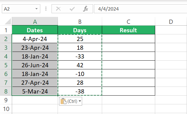 end date calculated