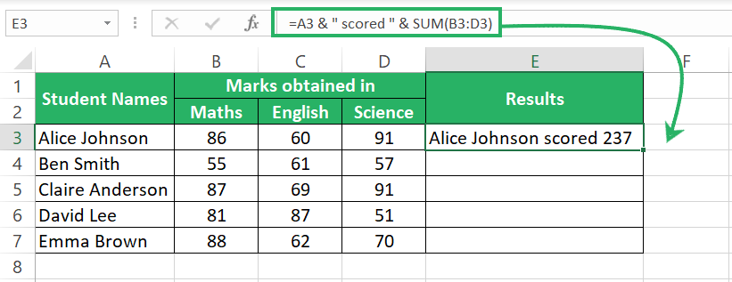 Excel formulas with multiple cells