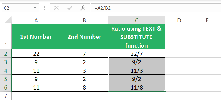 Results in fraction