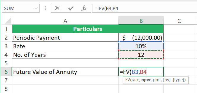 The nper argument