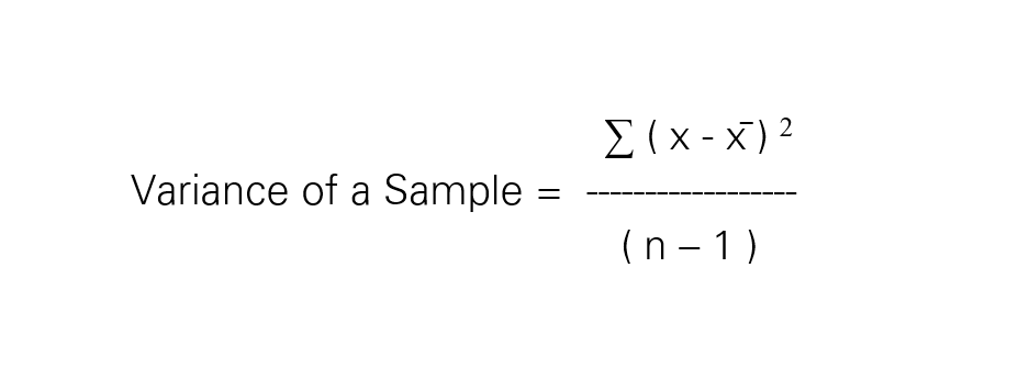 Formula of variance