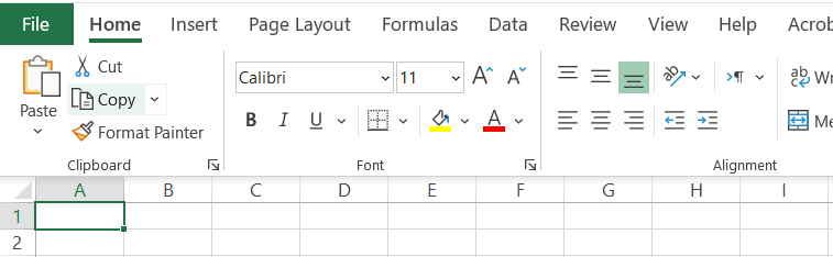 3 Formula bar hidden
