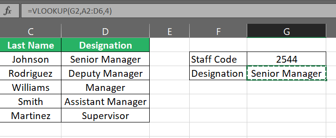 Copy here the VLOOKUP formula
