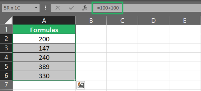 Select values