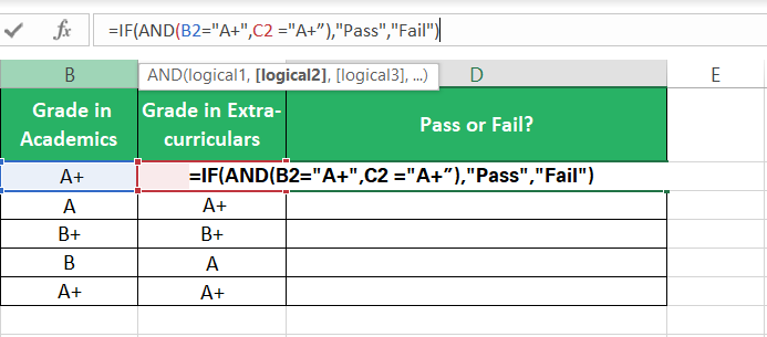 The value_if_false arguments