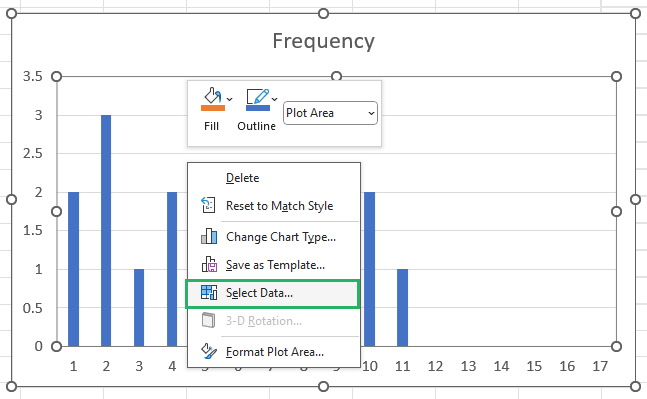 IMAGE 13 Select Data from dropdown menu
