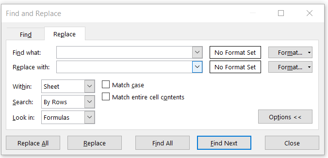 Find and Replace with