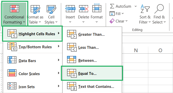 How To Fill Color In Excel Cell Using A Formula - Spreadsheeto