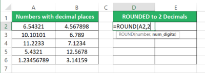 How to Set Decimal Places in Excel Formula (Easily) - Spreadsheeto