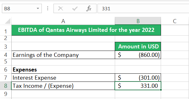 14 Income Tax expense in Excel