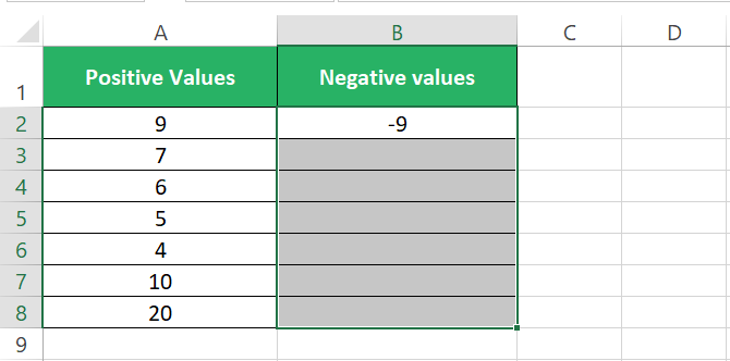 right click selection of list