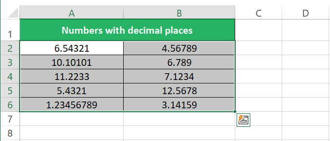 Selection of numbers