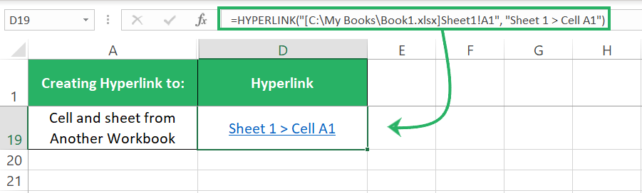 Different sheet and cell