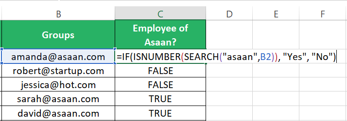 IF function for sheet2