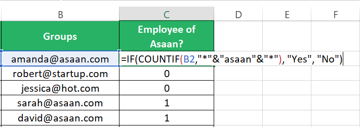 Nesting in the IF function