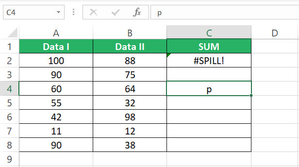 #SPILL error given by Excel