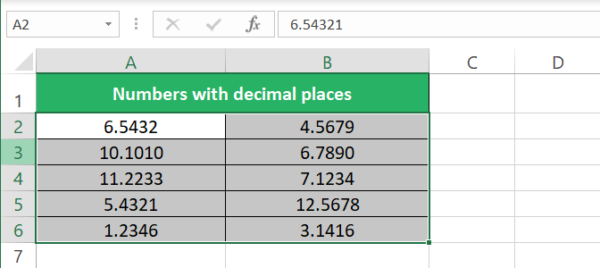 How to Set Decimal Places in Excel Formula (Easily) - Spreadsheeto