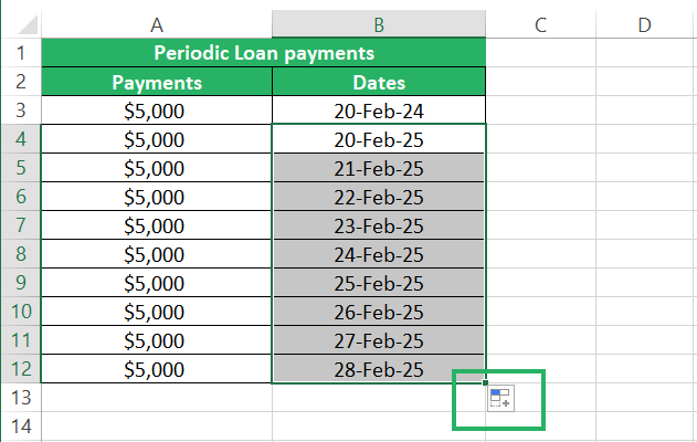 Auto Fill Excel drop-down list