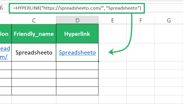 Hardcoding links in the HYPERLINK function