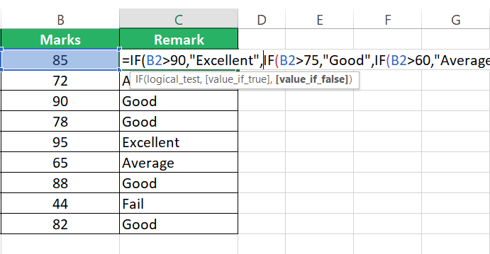 Nested IF statement