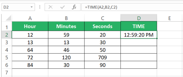 How to Calculate Time in Excel (TIME Function) - Spreadsheeto