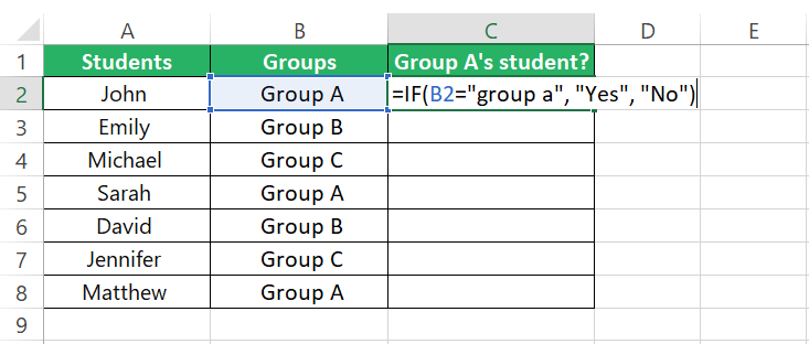 The value_if_true and corresponding value