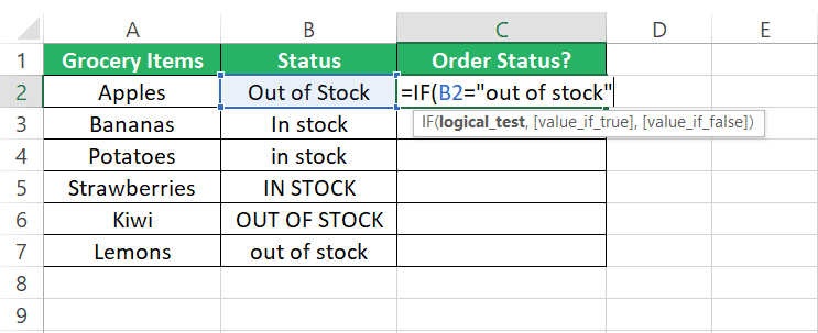 Logical test comma