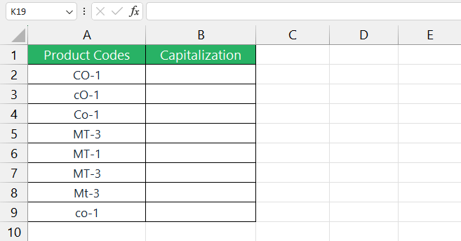 image 10 sample data set for function