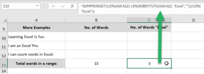 How to Count Words in Excel (Fast & Easy Example) - Spreadsheeto