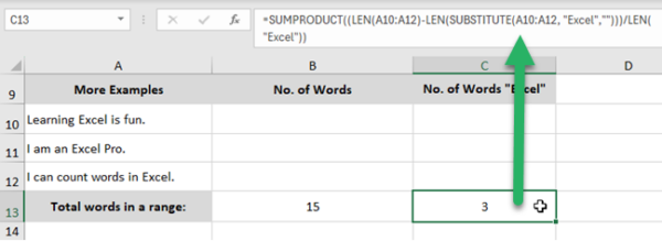 Count Easy Example How to Count Words in Excel (Fast & Easy Example) - Spreadsheeto