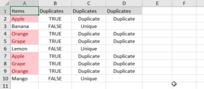 How to Find Duplicates in Excel Using a Formula - Spreadsheeto