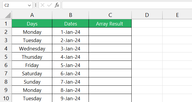 Use array formulas