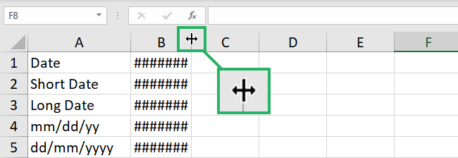 adjust column width