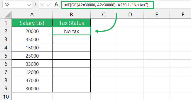 image 8 IF and OR function result