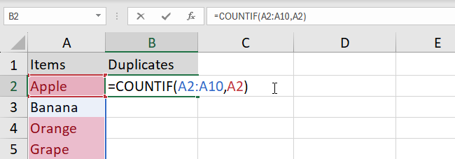 Excel formula