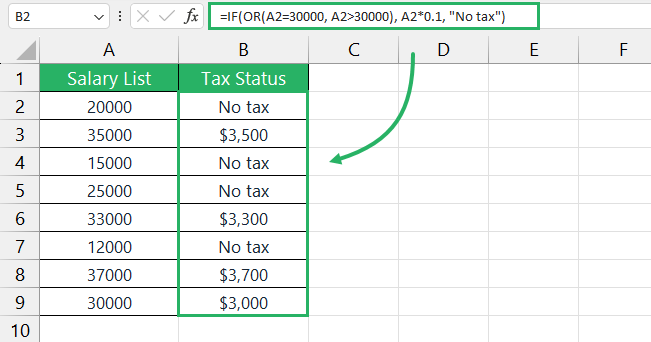 image 9 Fill Handle copies formula