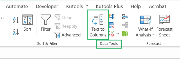 Numbers stored as text