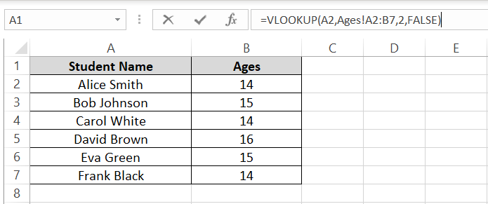 VLOOKUP function across multiple worksheets