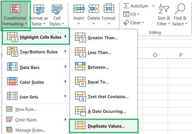 Conditional Formatting rule