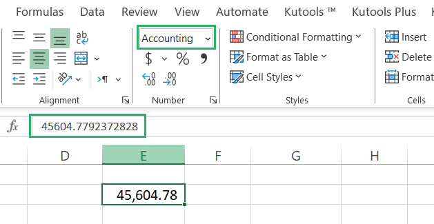 12 Accounting format