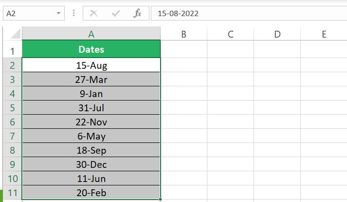 Number formats in Excel