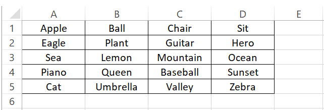 Data in Sheet2