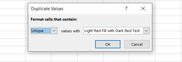 Finding unique values