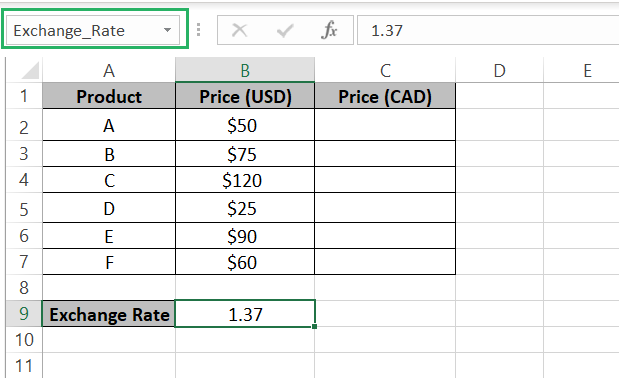 15 Excel recognizes the name