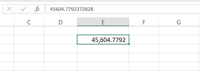 16 Decimal numbers adjusted