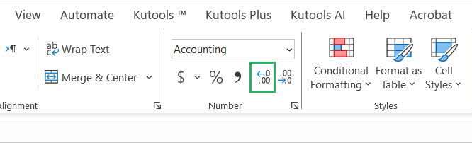 17 Increase decimal point button