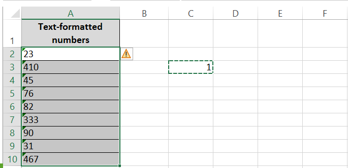 Selection of cells