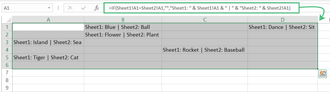 Dragging formula across the dataset dimension